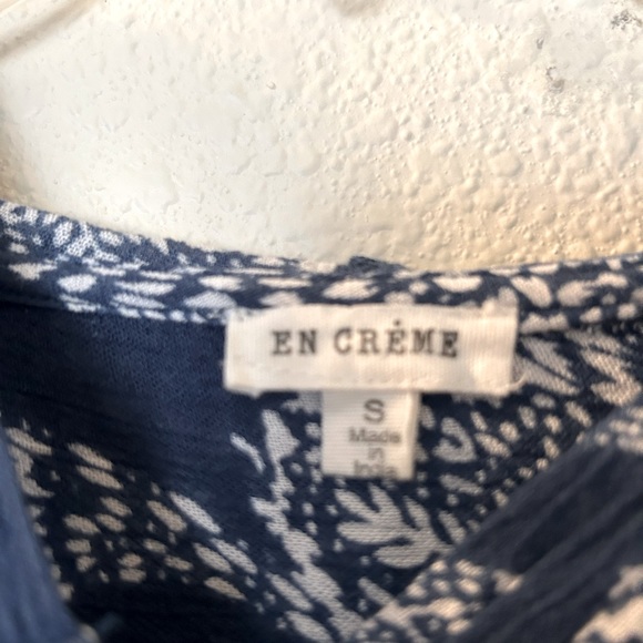 Blue and White Swimsuit Cover Size Small - Picture 3 of 6